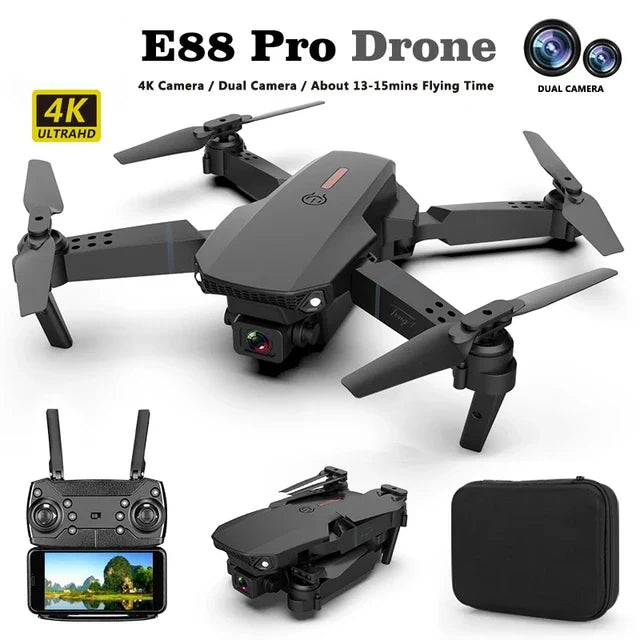 Dron Doble Cámara 4K – Captura Imágenes Increíbles desde el Cielo